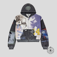 Vale Forever Noise Zip Up Hoodie in Multicolor