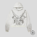 Vale Big Chain Hoodie in Heather Grey