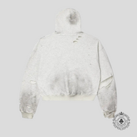 Vale Big Chain Hoodie in Heather Grey