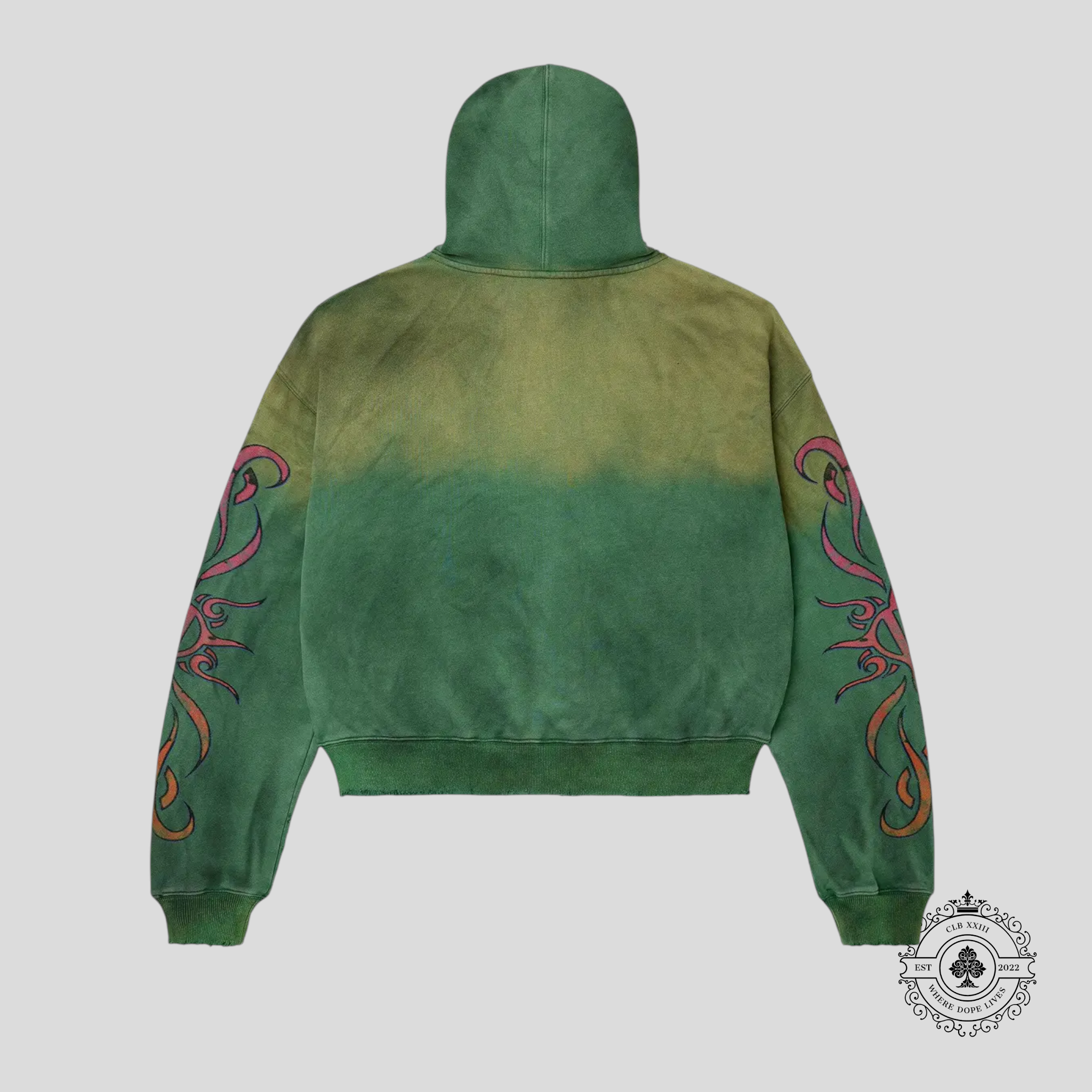 Vale Inferno Zip Up Hoodie in Green
