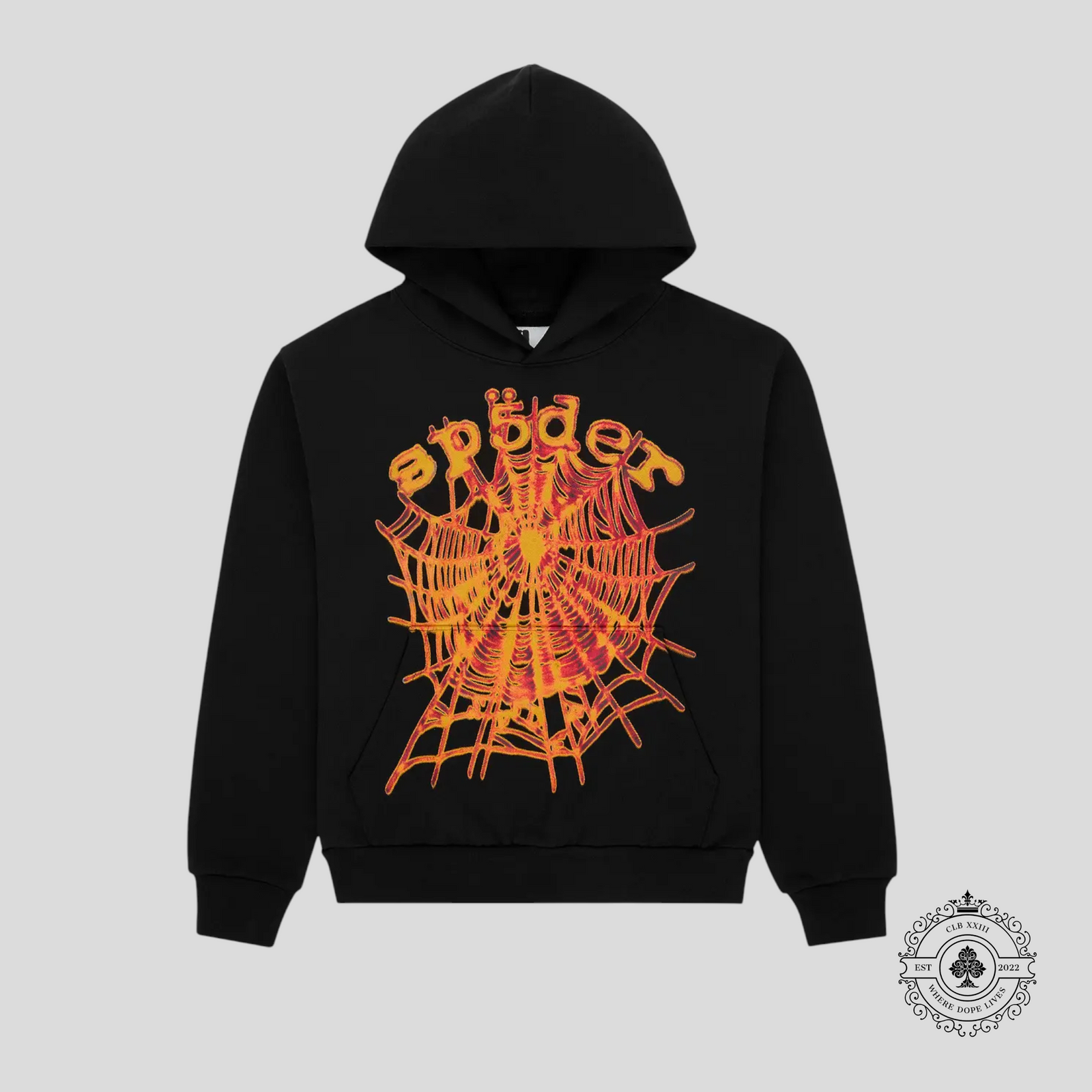 Sp5der OG Web V2 Hoodie in Black