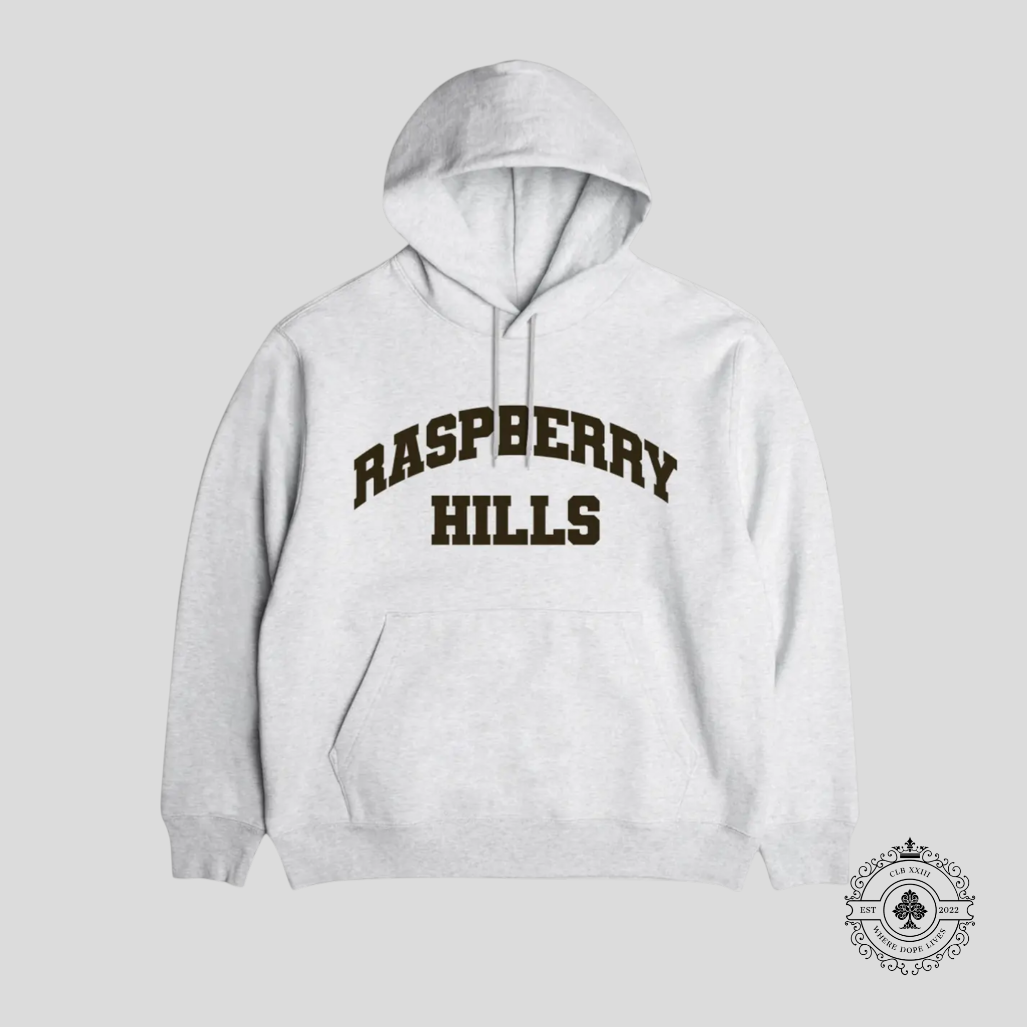 GV Gallery OG Raspberry Hills Hoodie in Heather Grey/Brown