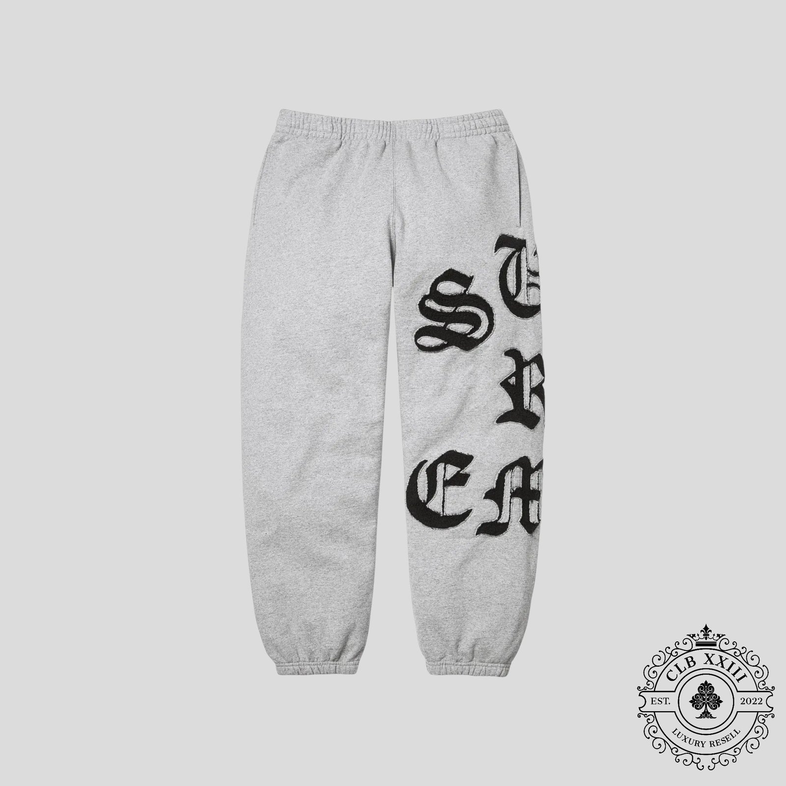 Supreme Cut Out Sweatpants in Grey