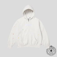 Supreme X Maison Margiela Box Logo Zip Up Hoodie in White