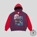 Supreme X Maison Margiela Eagle Zip Up Hoodie in Purple