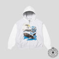 Supreme X Maison Margiela Eagle Zip Up Hoodie in Grey