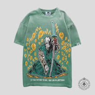 Warren Lotas Intend To Die Tee in Washed Green