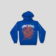 Sp5der OG Web V2 Home Hoodie in Blue