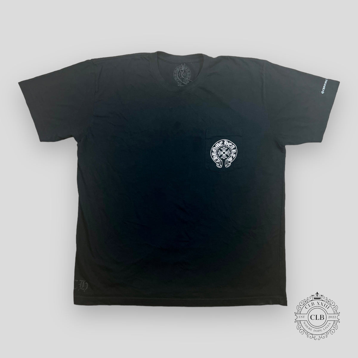 CHROME HEARTS HORSESHOE LOGO T-SHIRT - BLACK