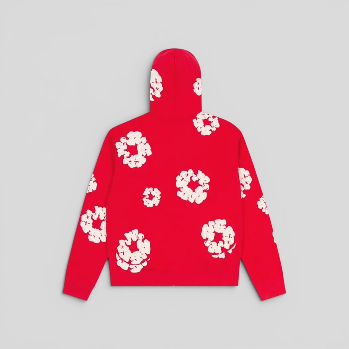 Denim Tears Cotton Wreath Zip Up in Red