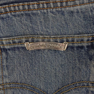 Chrome Hearts Leather Cross Patch Jeans