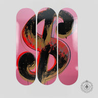 Andy Warhol Pink Dollar Sign Skate Deck Set of 3