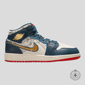 Air Jordan 1 Mid SE Take Flight Gold Swoosh (GS)
