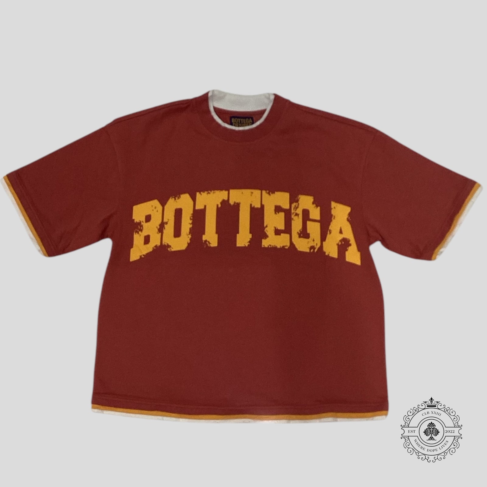 Bottega Desires Layered Tee in Red