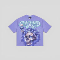 Godspeed Liberty Tears Tee in Purple Wash