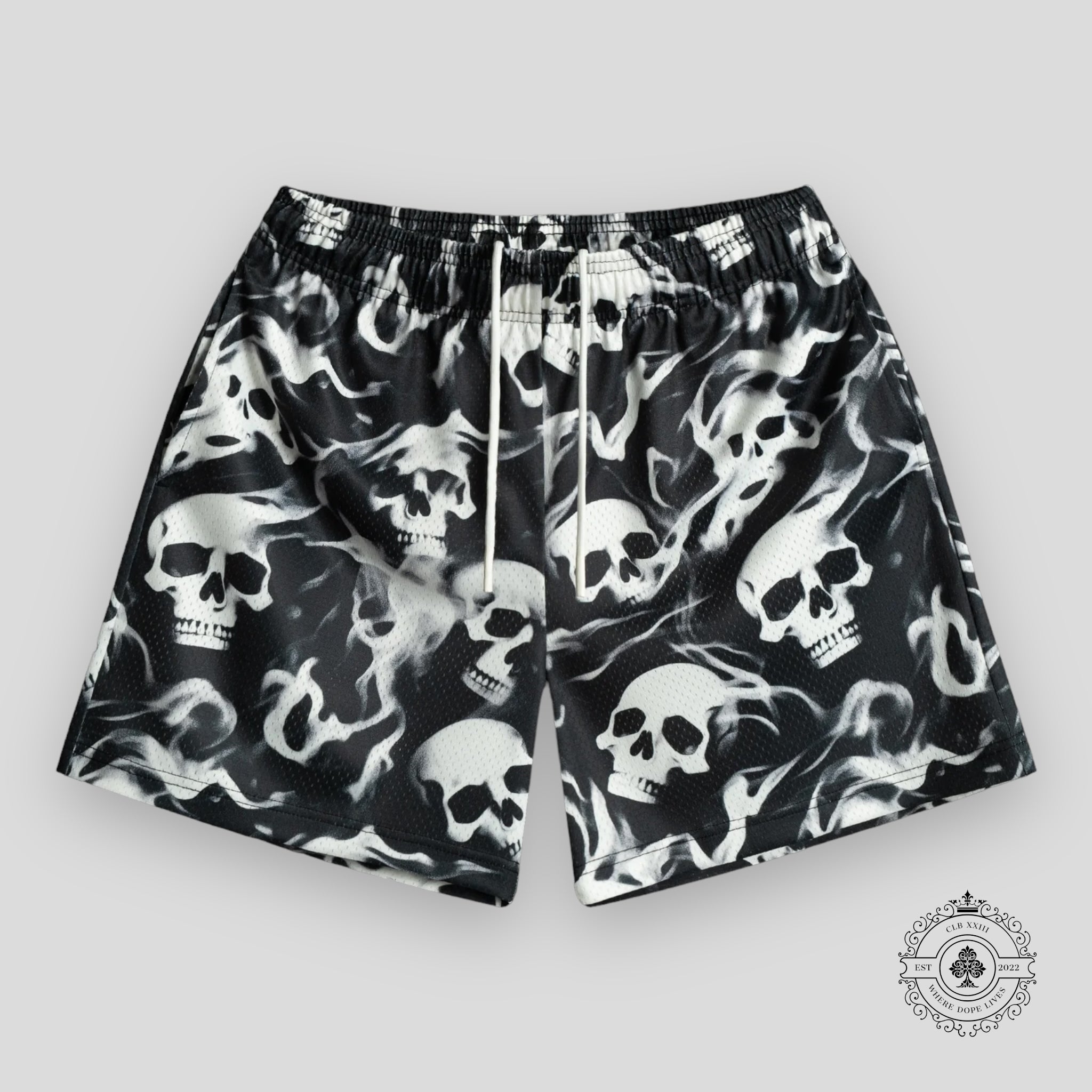 Bravest Studios Skully Shorts in Black