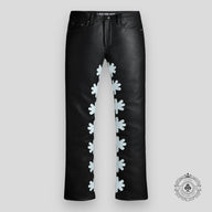 Lostshdws Waxed Denim in Black / White