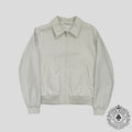 Louis Vuitton LVSE Debossed Monogram Mix Leather Jacket in White