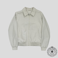 Louis Vuitton LVSE Debossed Monogram Mix Leather Jacket in White