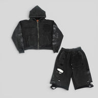 Blind Love Blinded By Riches Double Layered Set in Black