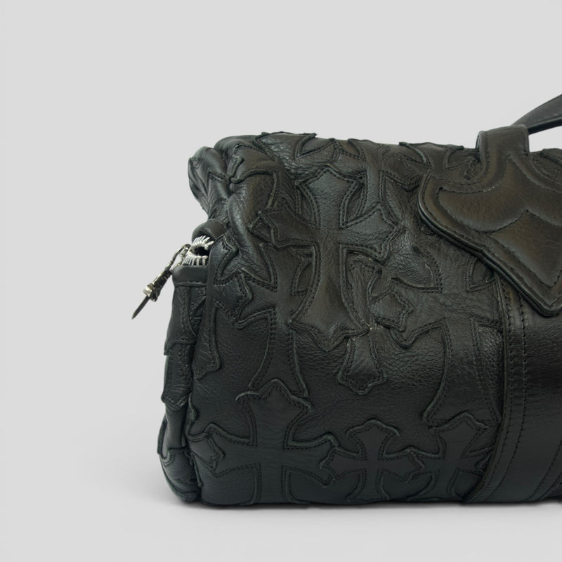Chrome Hearts Leather Cross Patch Duffle Bag