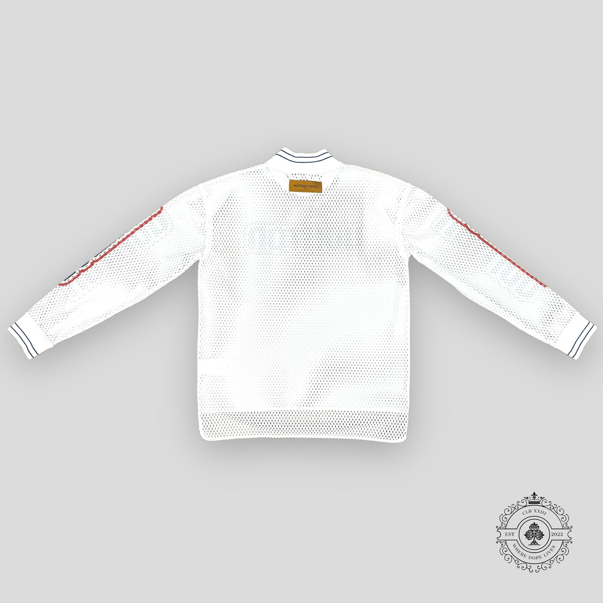 Louis Vuitton Graphic Mesh Long-Sleeved T-Shirt in White