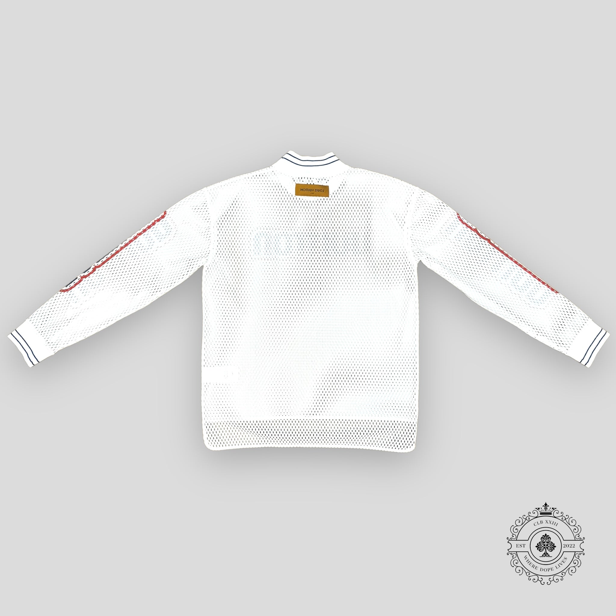 Louis Vuitton Graphic Mesh Long-Sleeved T-Shirt in White