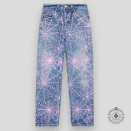 Sp5der AOP Vintage 501 Denim Pink Web