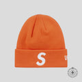 Supreme New Era S Logo Beanie in Orange