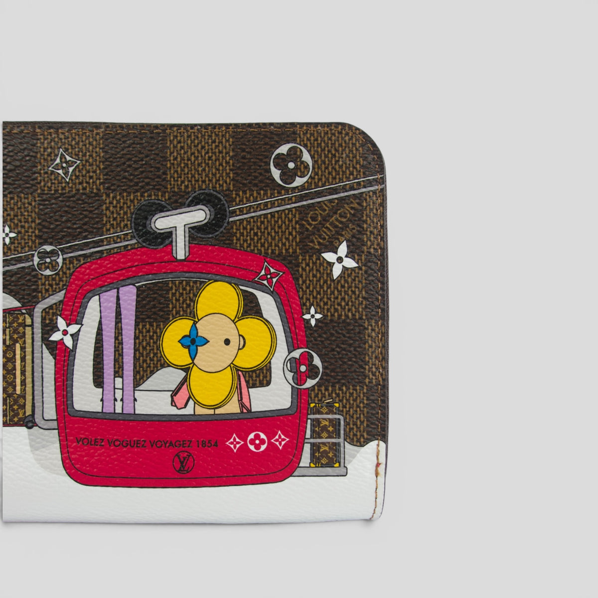 Louis Vuitton Damier Ebene 2019 Christmas Animation Zippy Wallet