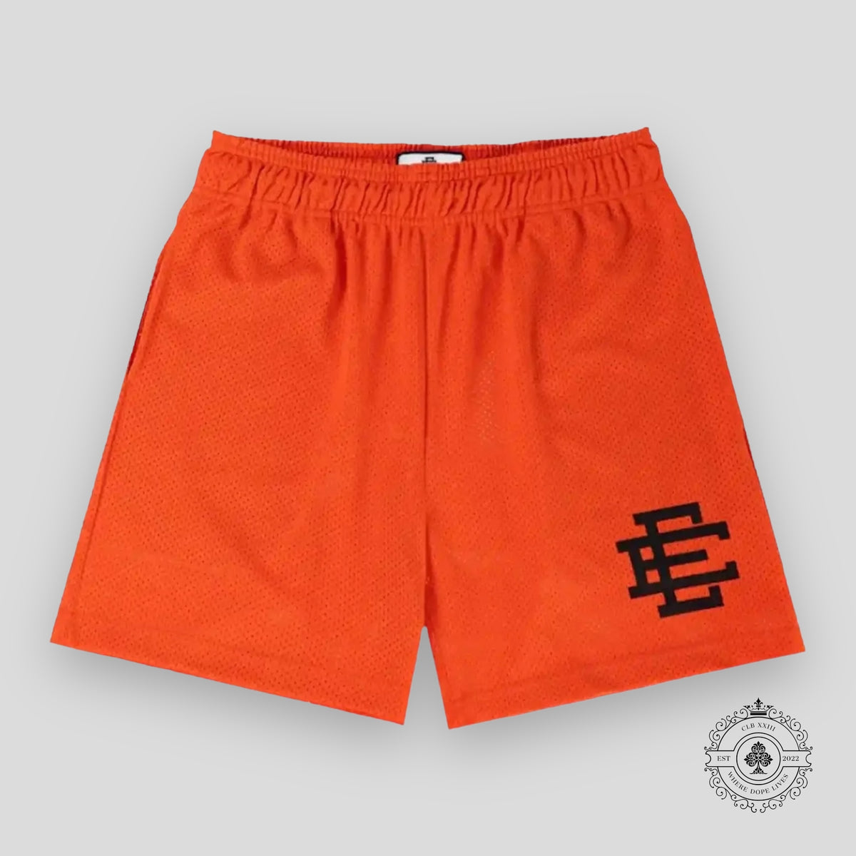 Eric Emanuel EE Basic Shorts in Orange / Black
