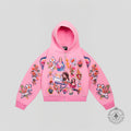 Righteous Risen King Cropped Zip Up in Pink