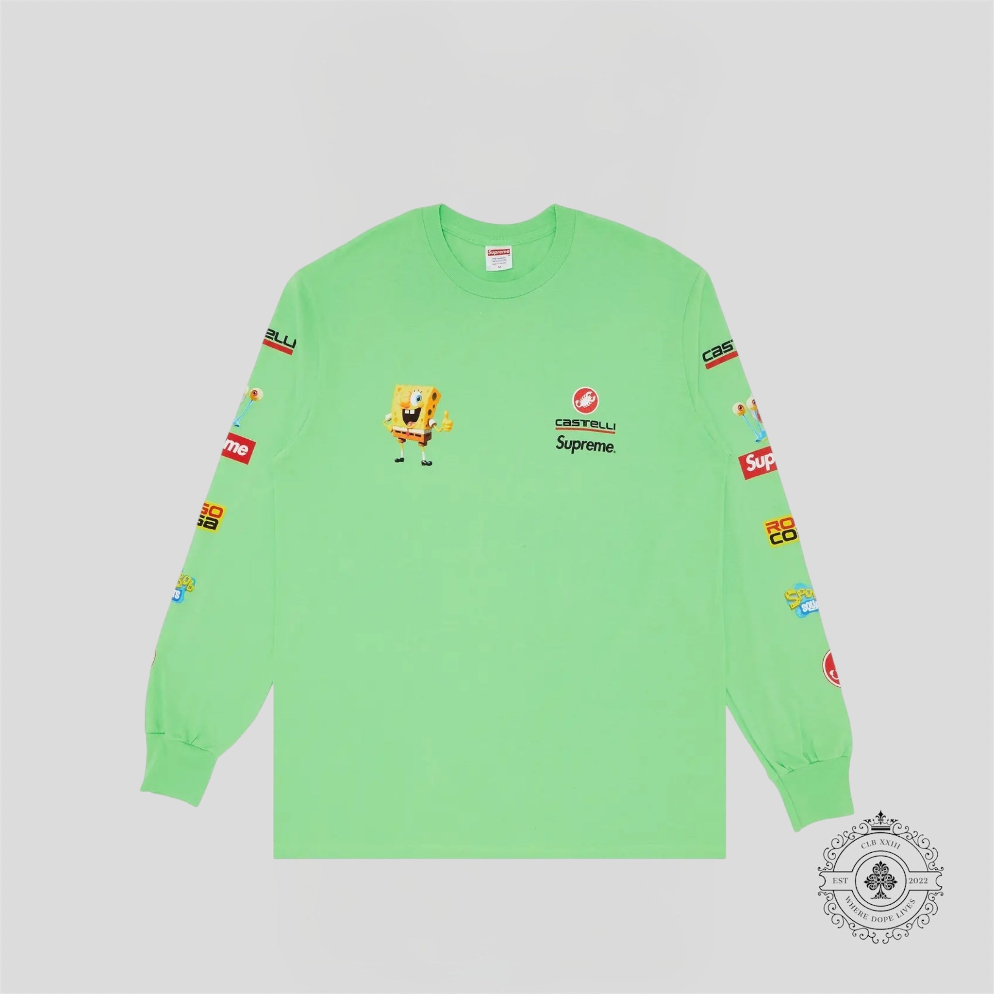 Supreme SpongeBob/Castelli Racing L/S Tee in Green