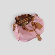Louis Vuitton Speedy P9 Bandoulière Calfskin Bag, handle detail view