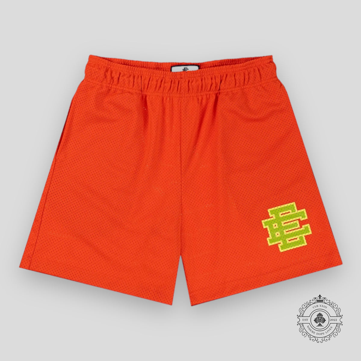 Eric Emanuel EE Shorts in Scarlet/Green