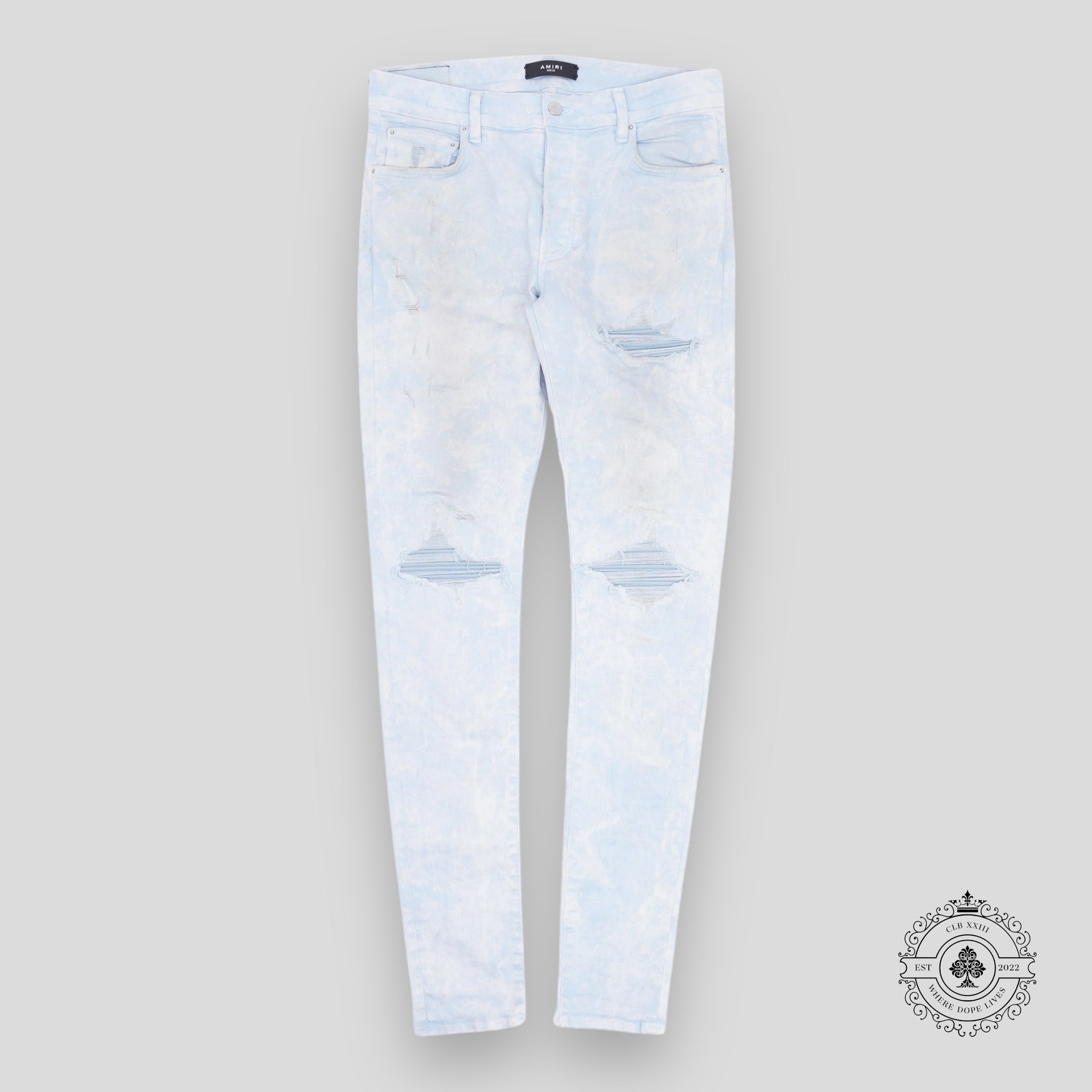 Amiri Mineral Wash MX1 Jeans in Blue