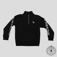 Chrome Hearts CH Embroidered Quarter Zip in Black