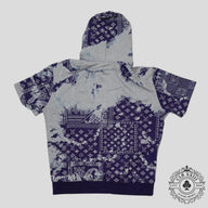 Louis Vuitton Monogram Bandana Short Sleeve Hoodie in Blue