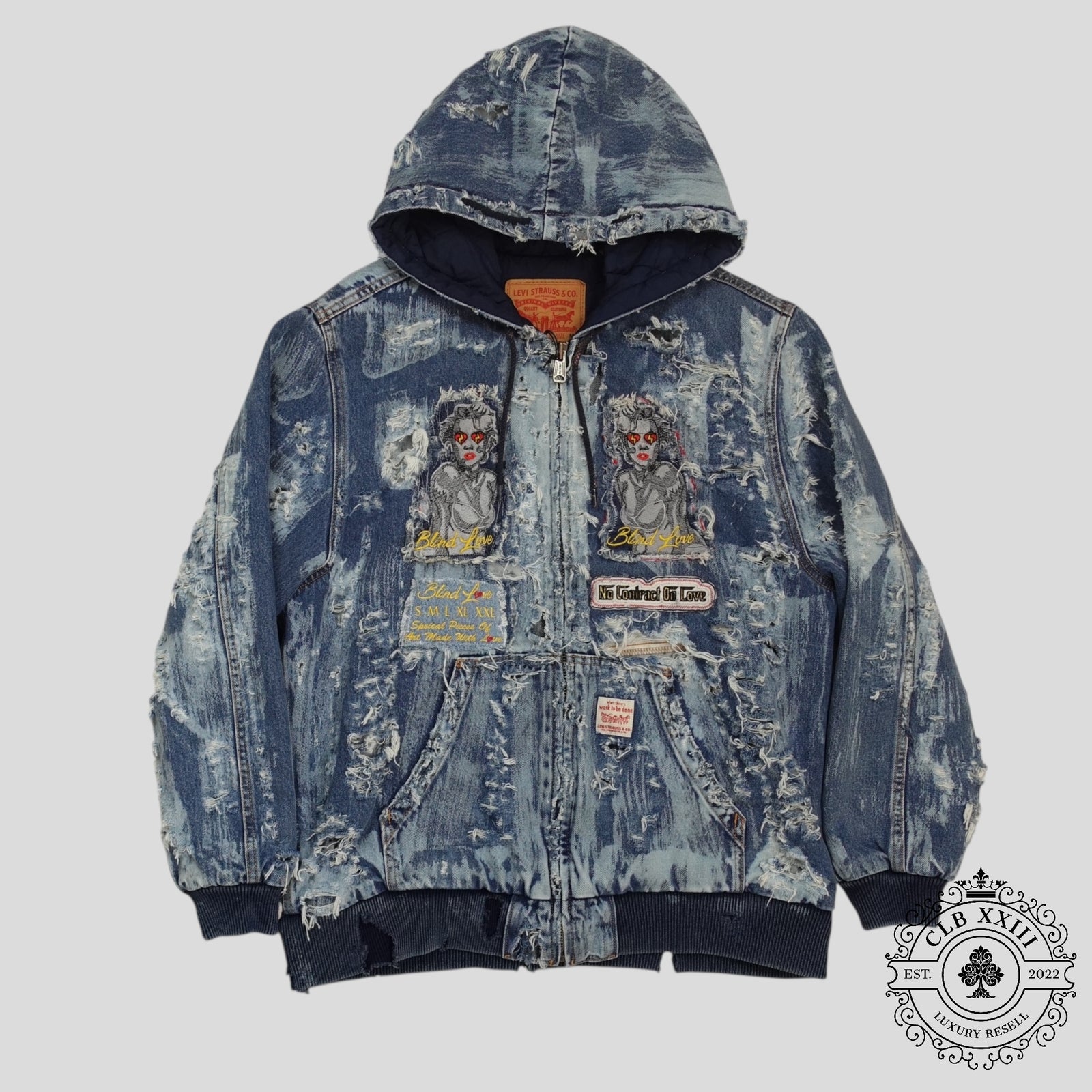 Blind Love Reworked Marilyn Monroe Levi Denim Jacket