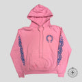 Chrome Hearts Horseshoe Logo Hoodie in Pink