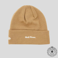 Supreme New Era Box Logo Beanie in Dark Sand