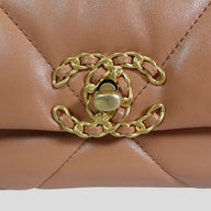 Chanel 19 Lambskin Quilted Medium Flap Bag in Brown