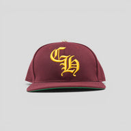 Chrome Hearts CH Embroidered Hat in Maroon