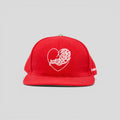 Chrome Hearts Vine Hearts 6-Panel in Red