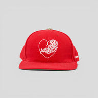 Chrome Hearts Vine Hearts 6-Panel in Red