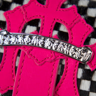 Chrome Hearts Checkered Print Watch Roll