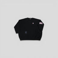 Raf Simons X Fred Perry Oversized Laurel Wreath Sweater in Black