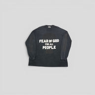 Fear of God For All People Long Sleeve in Black