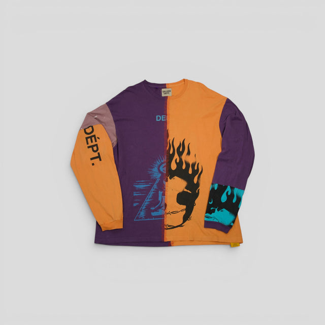 Gallery Dept. Two Faced Long Sleeve in Orange/Purple