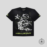 Hellstar Thorn T-Shirt in Black/Green